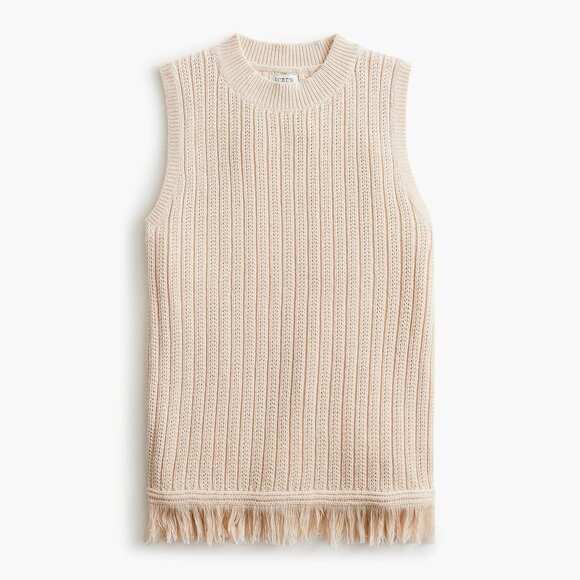 J. Crew Sweaters - NWT J.Crew Factory Fringe Sweater-tank